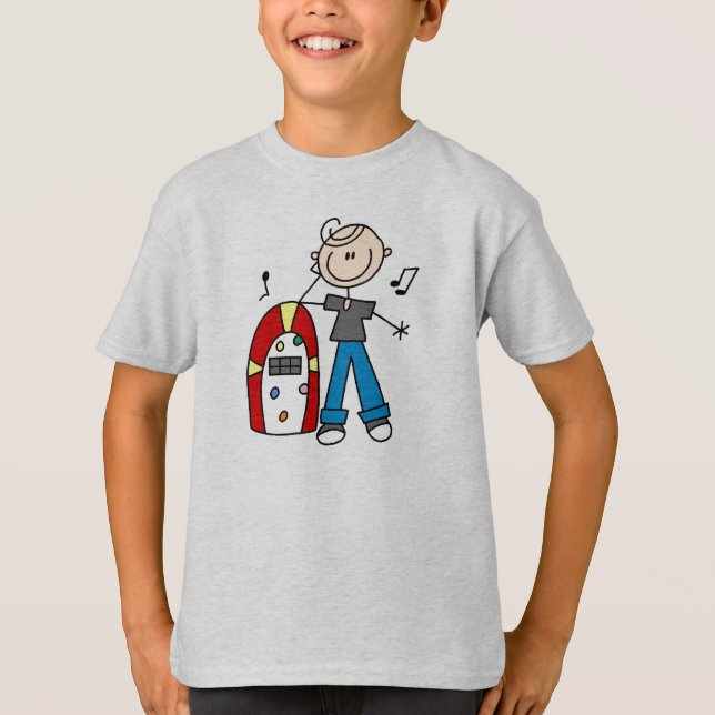 Sten - och - rulljukeboxskjorta t-shirt (Framsida)