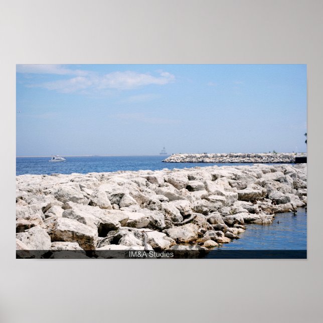 Sten och Sjö Poster (Framsidan)