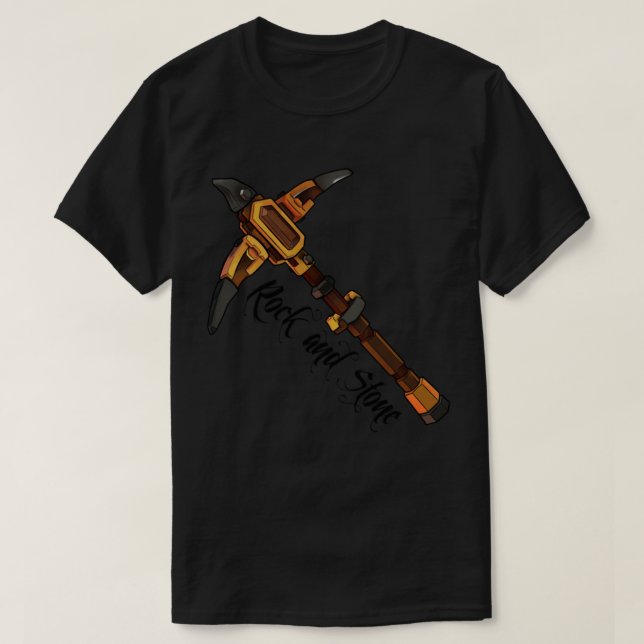 Sten och Stone Pickaxe (DRG) Premium T-Shirt (Design framsida)