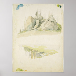 Sten och Träd: Två studier, 12:e juli 1810 Poster