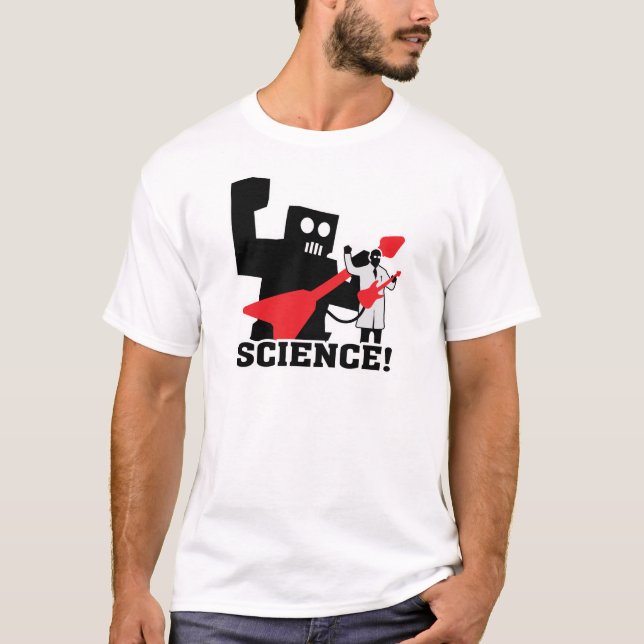 Sten - och - vetenskap för rullrobot~! tee (Framsida)