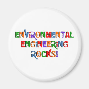 Sten om miljöingenjörstext magnet