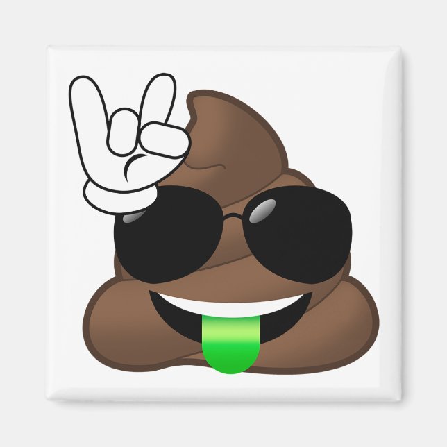 Sten on Emoji Poop Magnet (Framsidan)