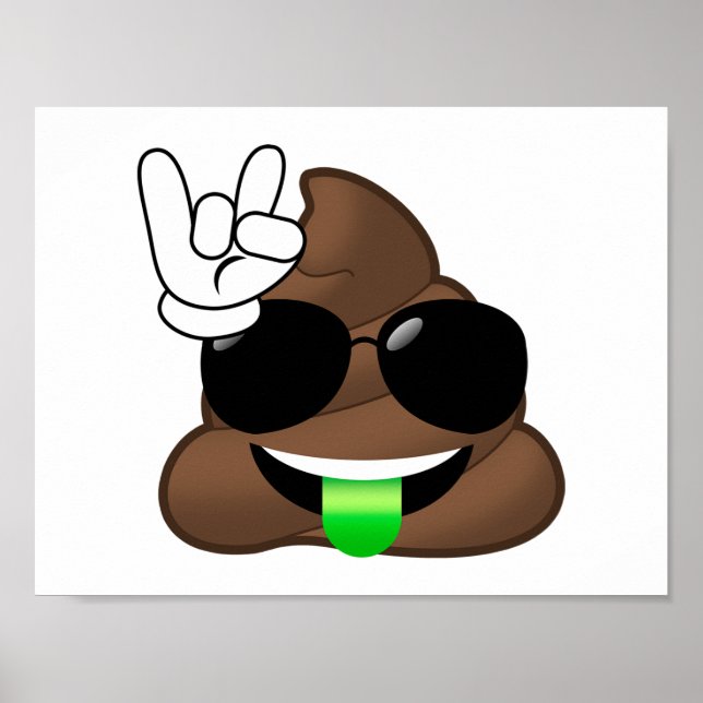 Sten On Poop Emoji Poster (Framsidan)