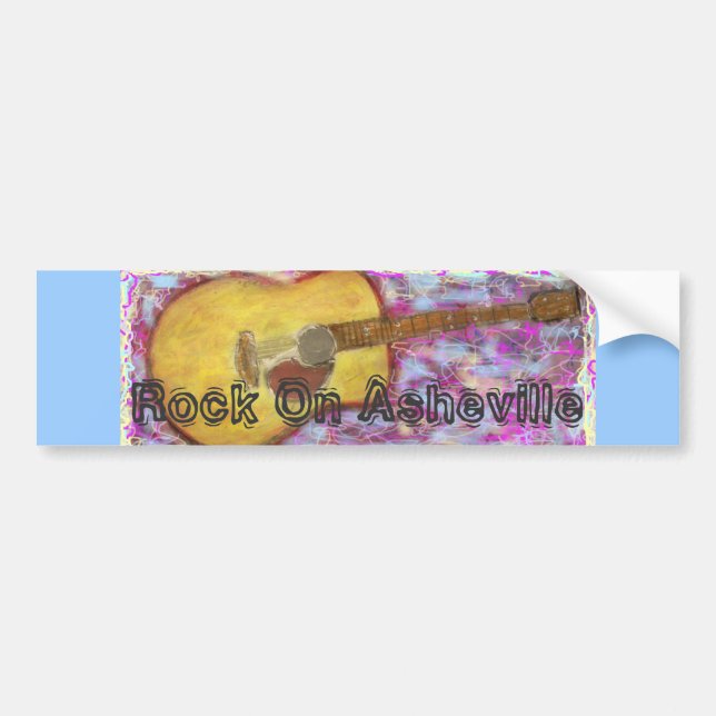 Sten på Asheville Bildekal (Framsidan)