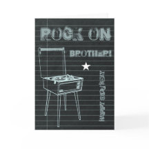 Sten på Broder! Grattis på födelsedagen-kort