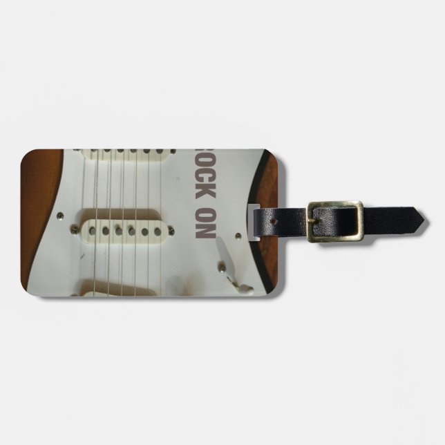 Sten på den elektriska gitarren bagagebricka (Horisontell Framsida)