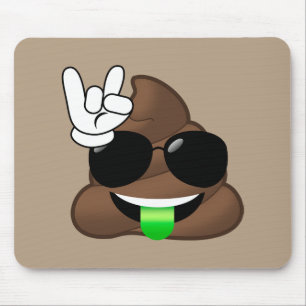 Sten på den Emoji poopen Musmatta