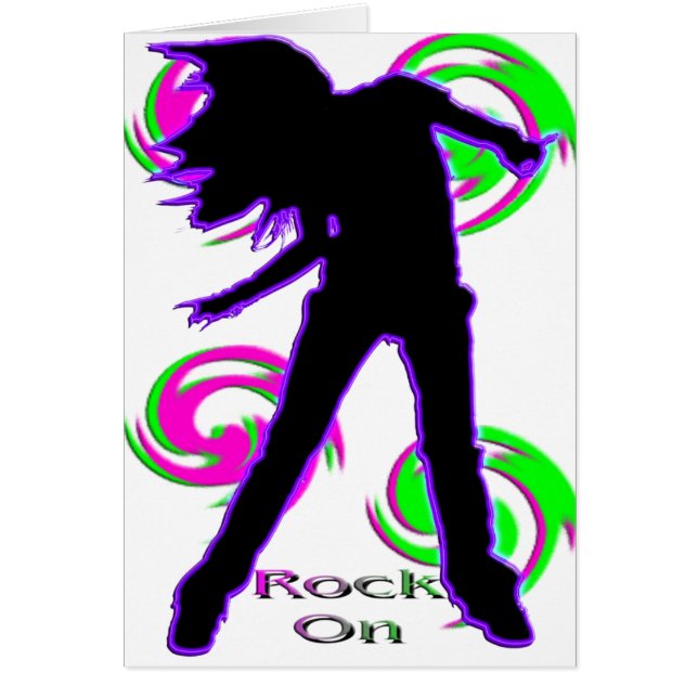 Sten på flickaT-tröja & gåvor Hälsningskort (Framsidan)