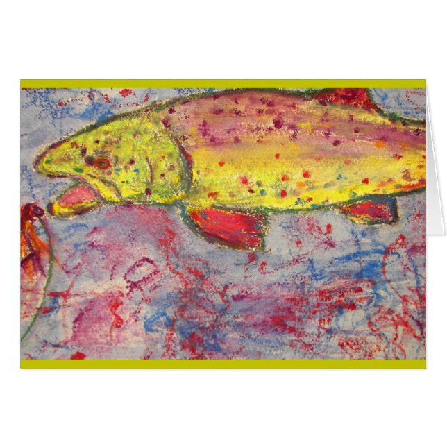 sten på regnbågar hälsningskort (Framsidan Horizontal)