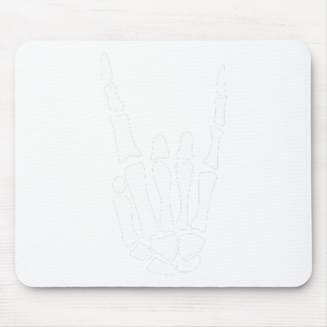 Sten på Skeleton-handsignatur - minimalistiskt Hal Musmatta (Framsidan)