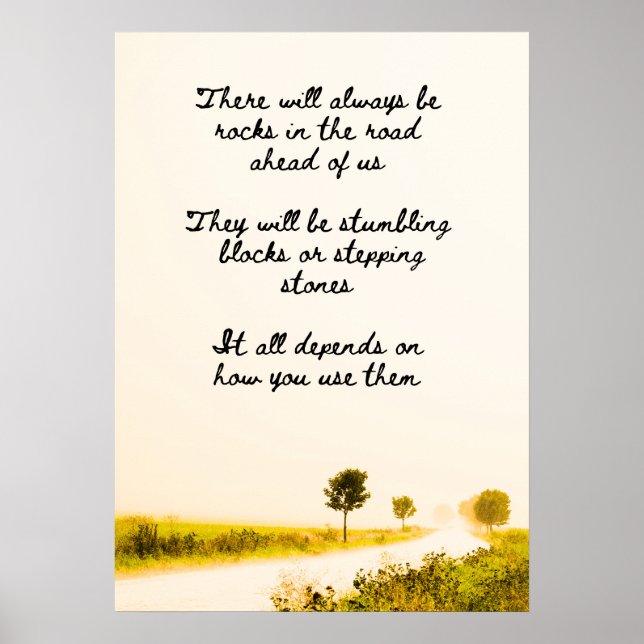 Sten på vägen poster (Framsidan)