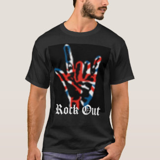 Sten på, vaggar ut t-shirt