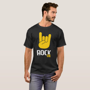 Sten på vippat-skjortan med Hornssymbol T Shirt