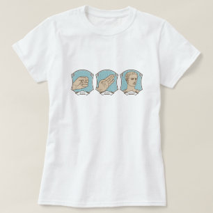 Sten papper, Caesar rolig ordvits T Shirt