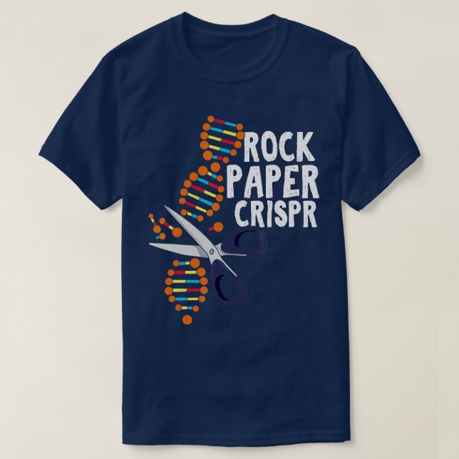Sten Papper Crispr DNA biolog Genetic Engineerin T Shirt (Design framsida)