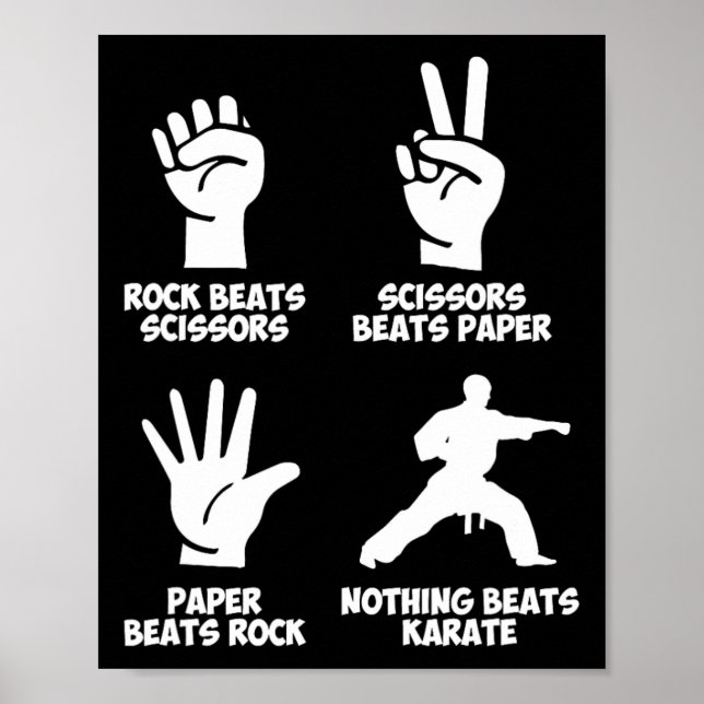 Sten Pappra ingenting Beats Karate Poster (Framsidan)