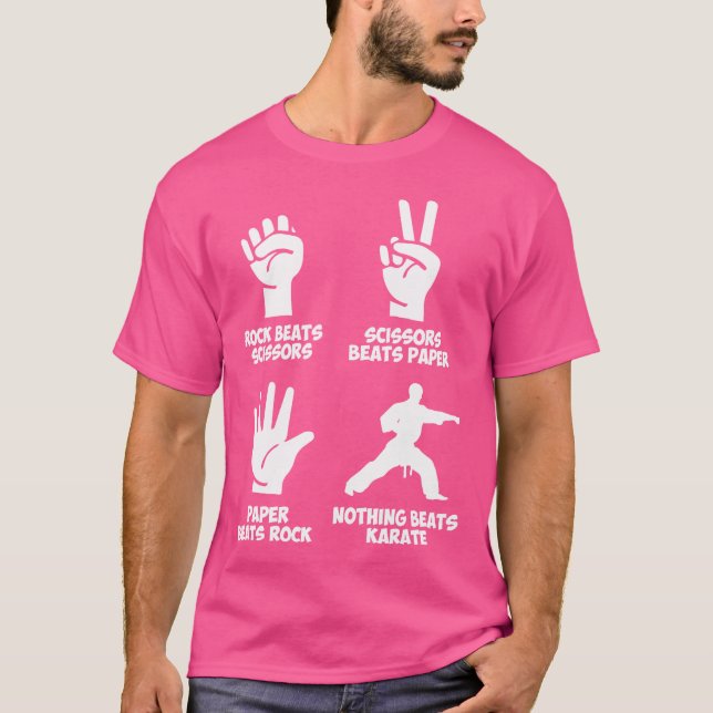Sten Pappra ingenting Beats Karate T Shirt (Framsida)