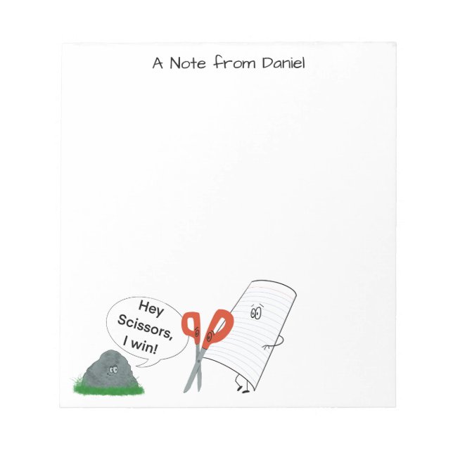 Sten, Pappra, sax Anteckningsblock (Framsida)