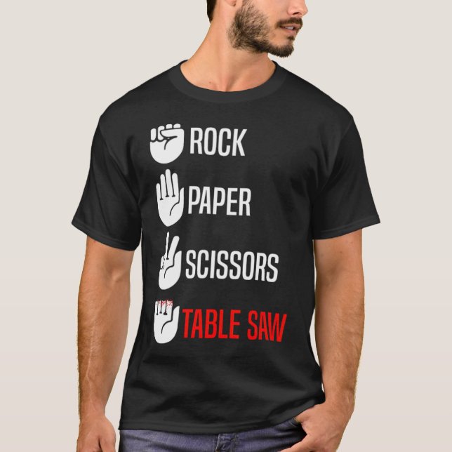Sten Pappra sax Bord Saw Funny donut astronau T Shirt (Framsida)