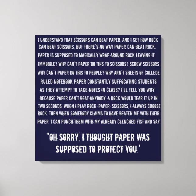 Sten Pappra sax Canvastryck (Framsida)