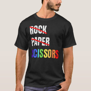 Sten Pappra sax Lesbisk Ett par Lgbtq Pride Mon T Shirt