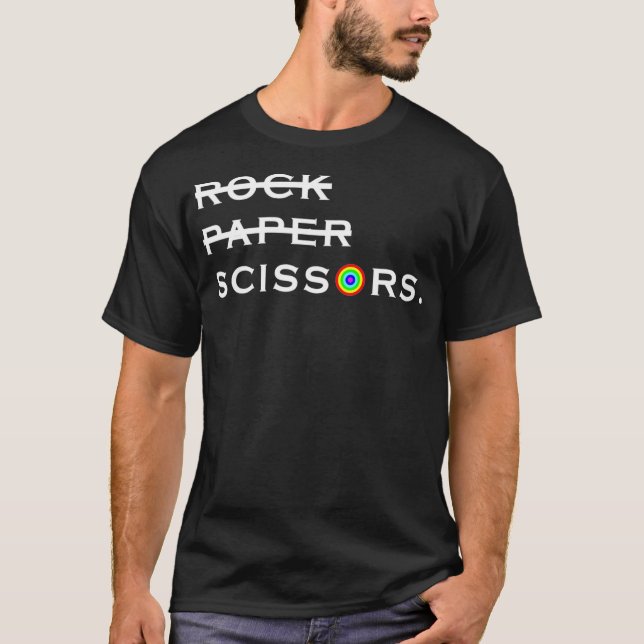 Sten Pappra sax Lesbisk LGBT Internationell Les T Shirt (Framsida)
