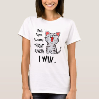 Sten Pappra sax Throat Slår I Win Cat Funny T Shirt