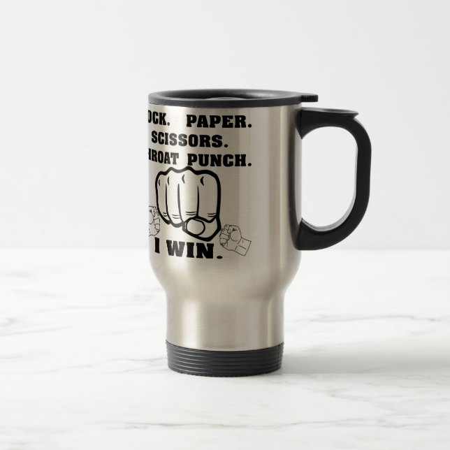 Sten Pappra sax Throat Slår I Win Resemugg (Höger)
