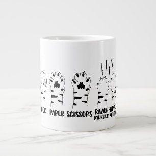 Sten Pappra saxar Razor Klo Funny Cat Jumbo Mugg