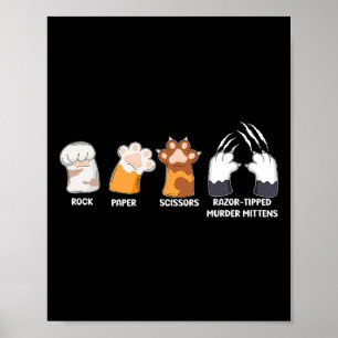 Sten Pappra saxare Razor Tipping Murder Mittens Fu Poster