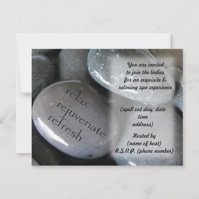 sten party inbjudan (Framsida)