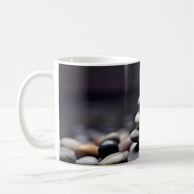 Sten Pebble Sand Tranquil fredlig Kaffemugg (Vänster)