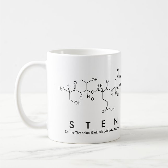 Sten peptide namn mugg (Vänster)