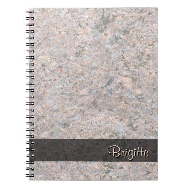 Sten Photo Geology Struktur all Text Anteckningsbok (Framsidan)