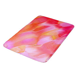 Sten polerat i rosa och orange badrumsmatta