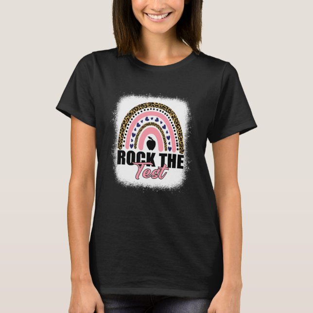 Sten provningsdagars testdag för regnbåge t shirt (Framsida)