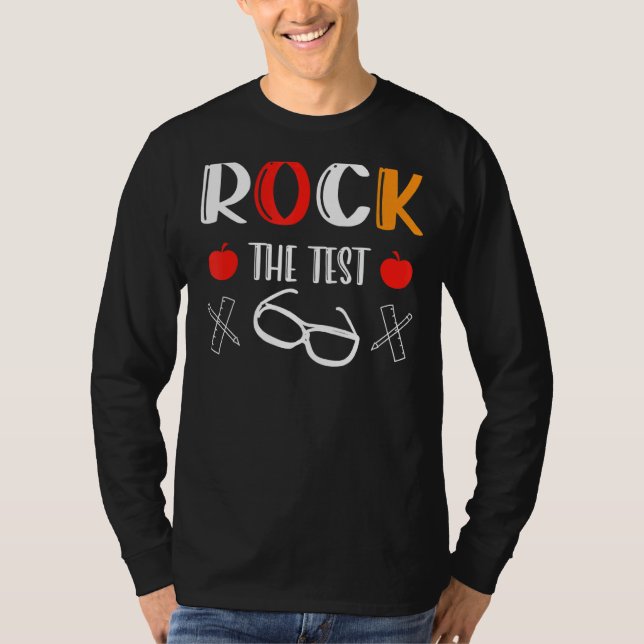 Sten provningsdagen för testlärartestdagen t shirt (Framsida)
