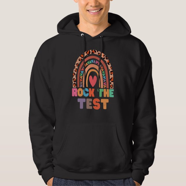 Sten: Provningsdagslärare på testdagen Hoodie (Framsida)