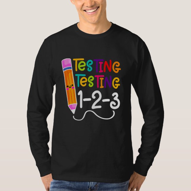 Sten: Provningsdagslärare på testdagen T Shirt (Framsida)