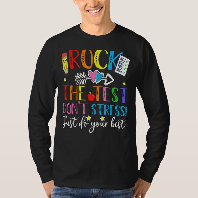 Sten: Provningsdagslärare på testdagen T Shirt (Framsida)