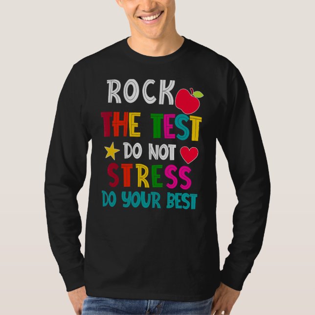 Sten: Provningsdagslärare på testdagen T Shirt (Framsida)
