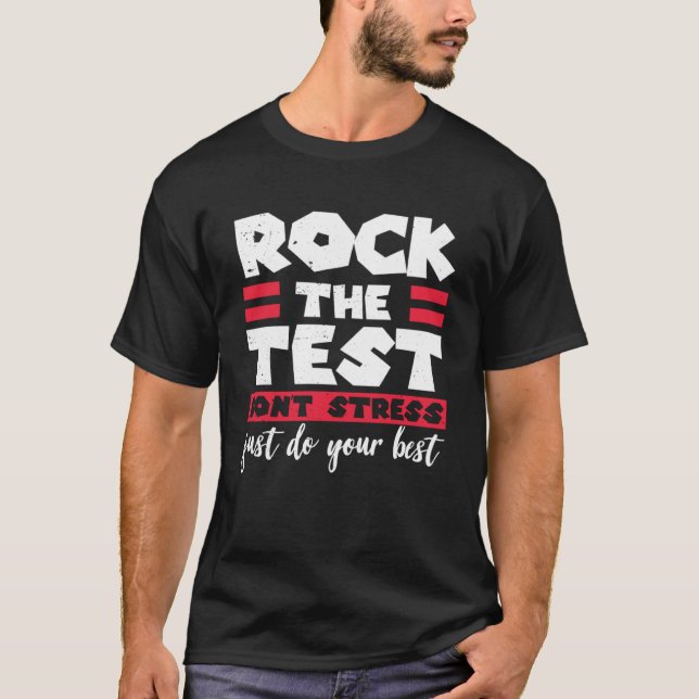 Sten: Provningsdagslärare på testdagen T Shirt (Framsida)