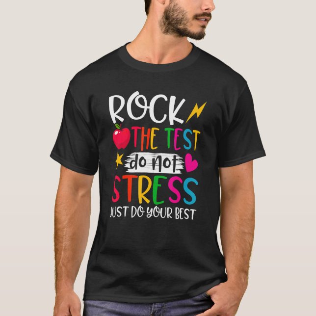 Sten: Provningsdagslärare på testdagen T Shirt (Framsida)
