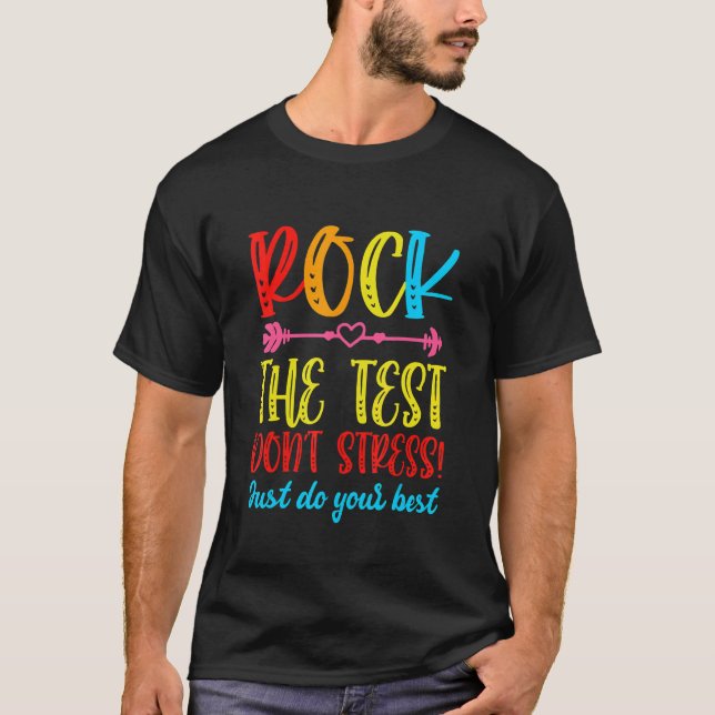 Sten: Provningsdagslärare på testdagen T Shirt (Framsida)