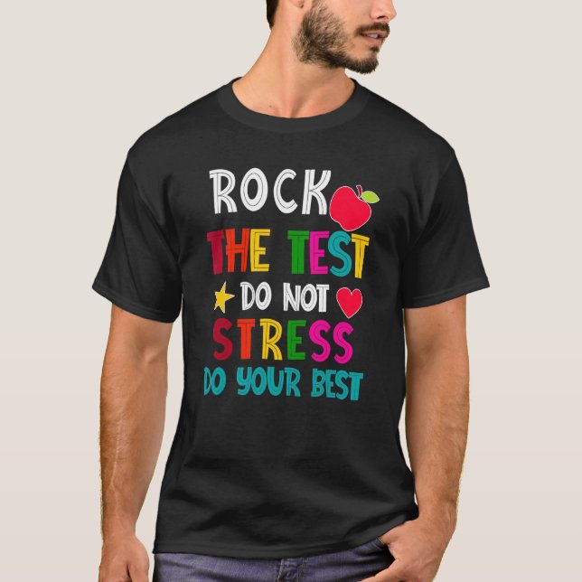Sten: Provningsdagslärare på testdagen T Shirt (Framsida)