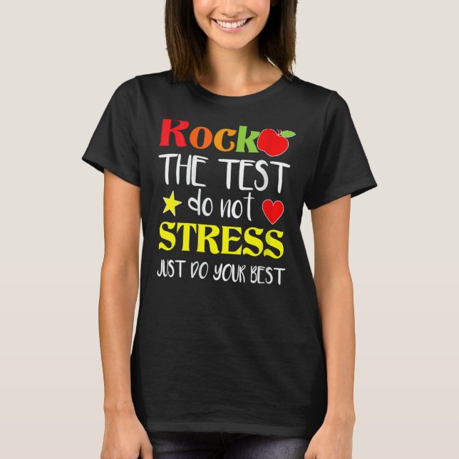 Sten: Provningsdagslärare på testdagen T Shirt (Framsida)