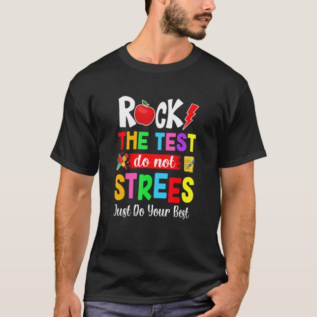 Sten: Provningsdagslärare på testdagen T Shirt (Framsida)
