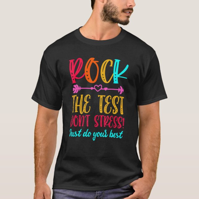 Sten: Provningsdagslärare på testdagen T Shirt (Framsida)