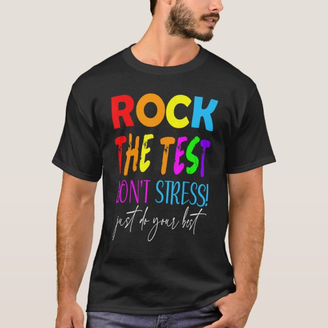 Sten: Provningsdagslärare på testdagen T Shirt (Framsida)